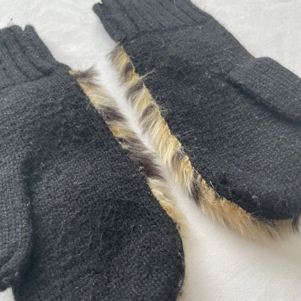 Crewcuts Leopard Print Mittens Size L